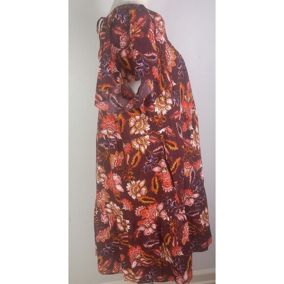 Old Navy Tiered Swing Dress XL Prairiecore Flutter Sleeve Cottagecore Boho Midi - Picture 7 of 15